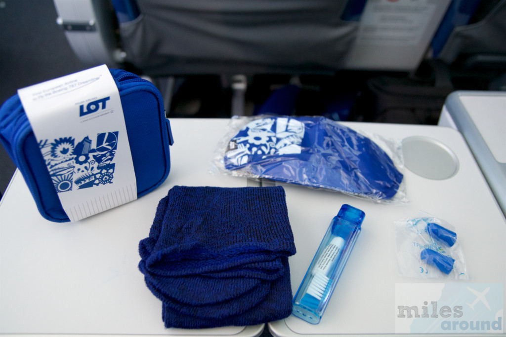 Amenity Kit in der LOT Premium Economy