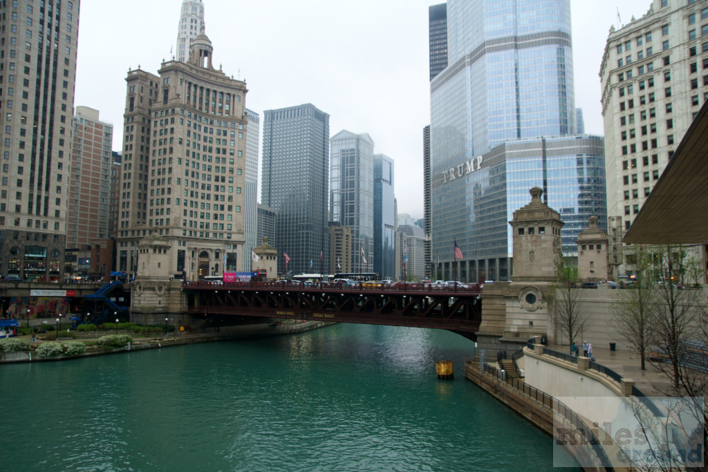 verregneter Chicago Riverwalk