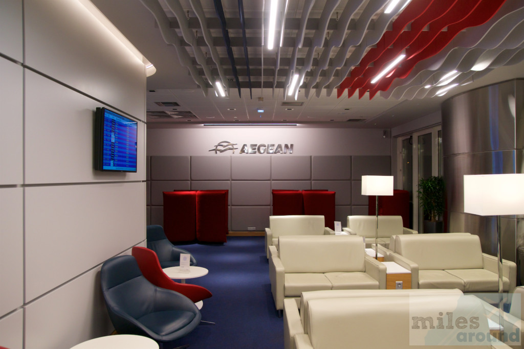 Aegean Airlines Mileage Run 2018 - Vier fehlende Segmente zum Gold Status 30 Sitzbereich in der Aegean Business Lounge Athen