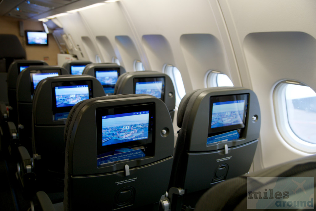 Kabine in der SAS Go im Airbus A340