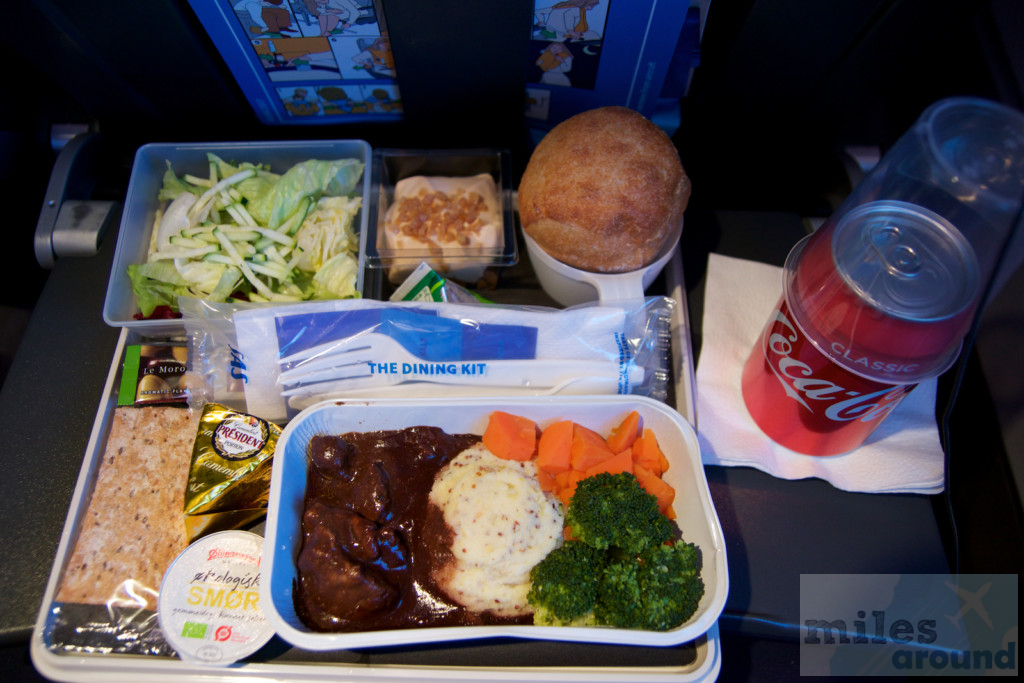 SAS Go in der Airbus A340-300 nach San Francisco 27 Essen in der SAS Go