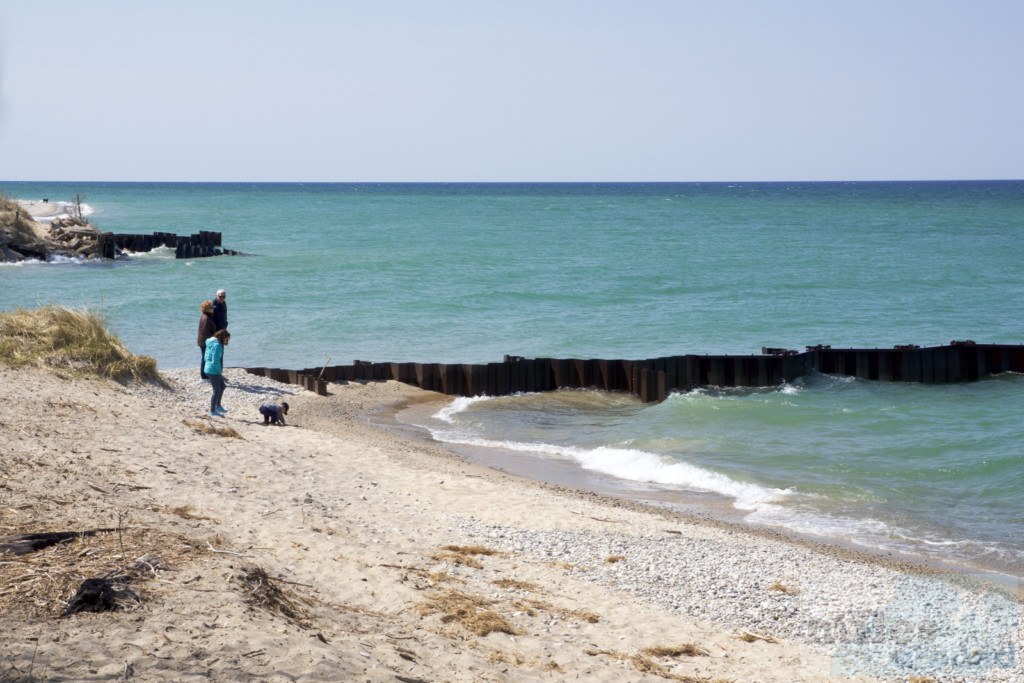 Ausflug zum Strand am Lake Michigan