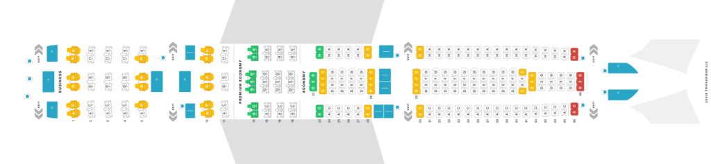 Sitzplan Lufthansa Airbus A330-300 (Quelle: seatguru)