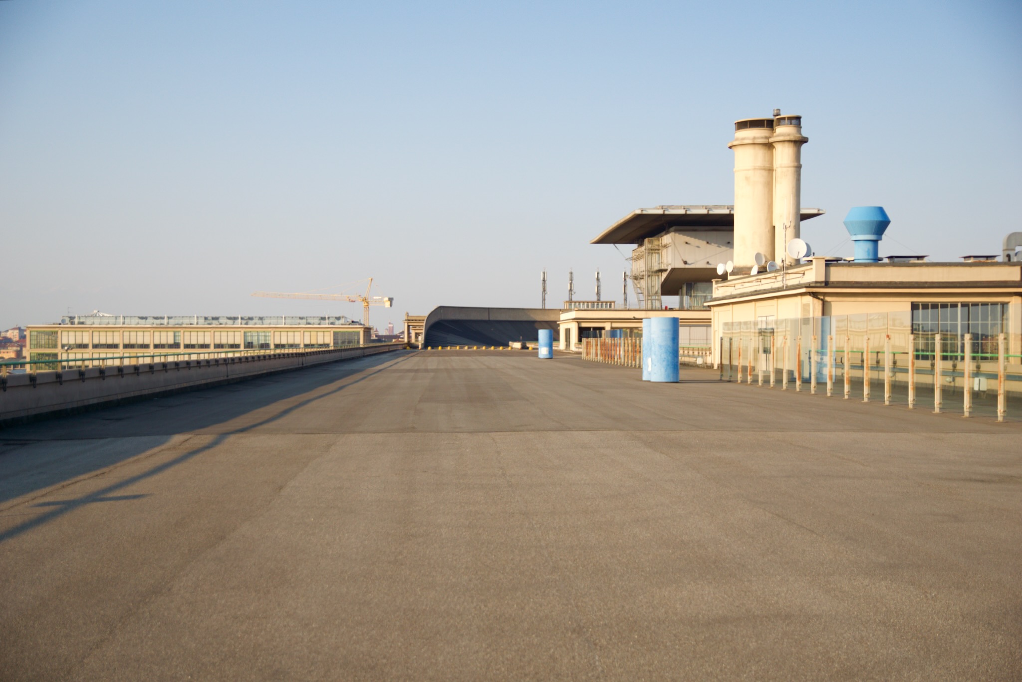 Ehemalige Fiat-Teststrecke auf dem Dach des DoubleTree by Hilton Turin Lingotto