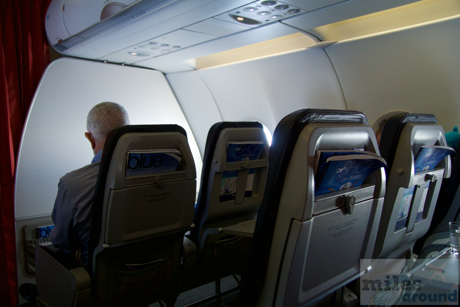 Aegean Business Class in der Airbus A321 nach Athen 18 Kabine der Aegean Business Class in der Airbus A321-200