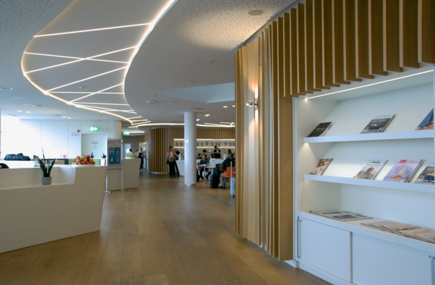 Eingangsbereich zur Airport Lounge World am Flughafen München