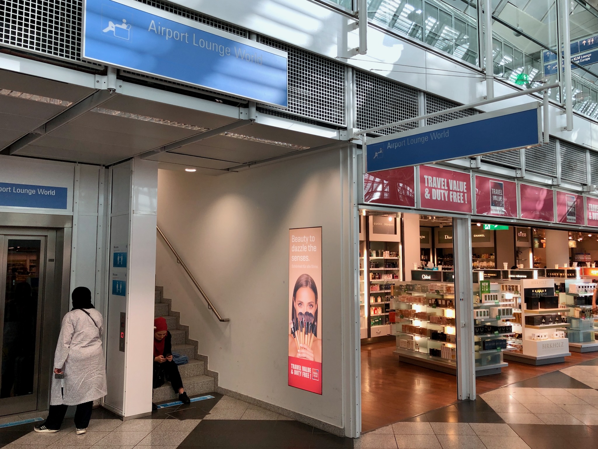 Zugang zur Airport Lounge World am Flughafen München