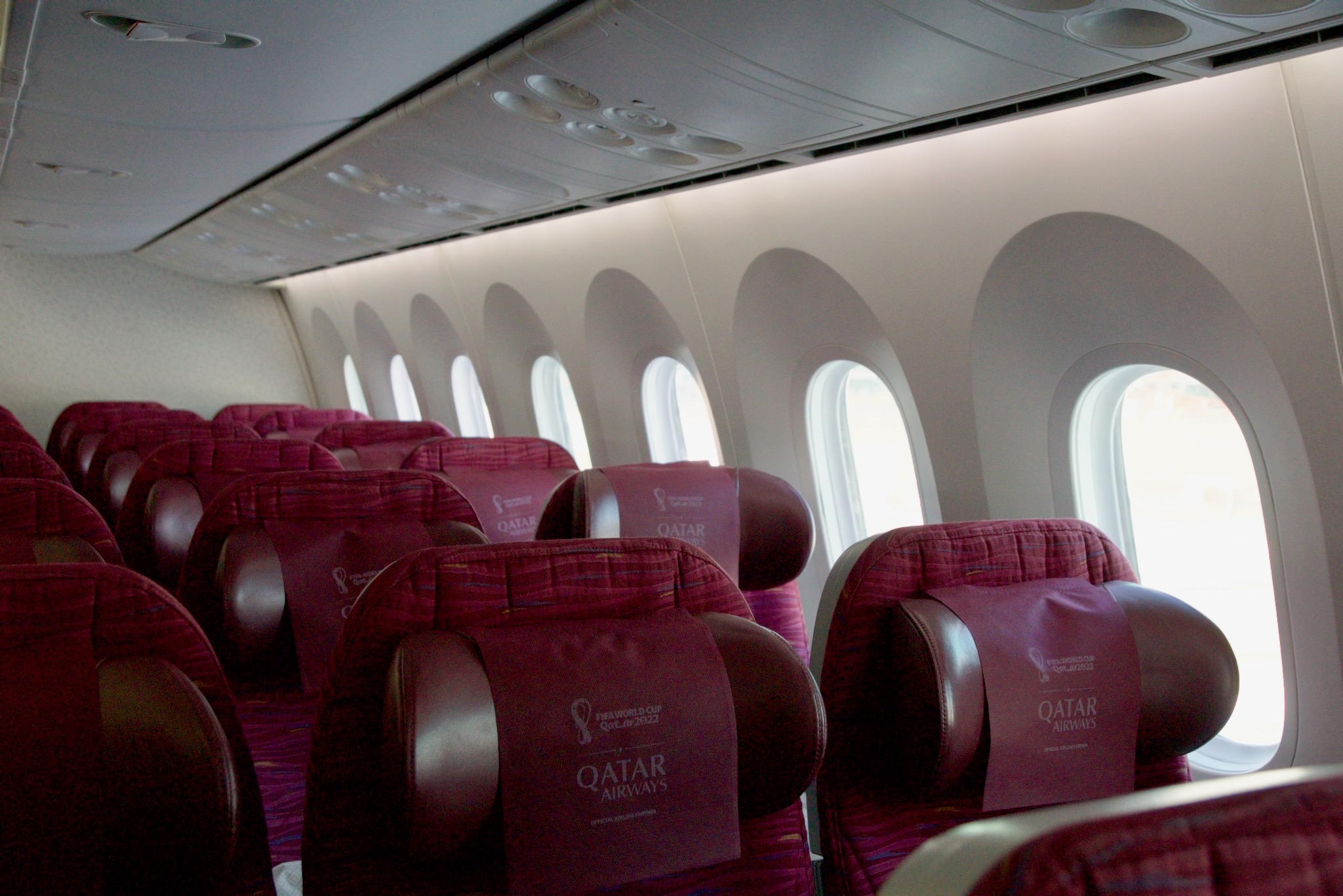 Sitze in der Qatar Airways Economy Class
