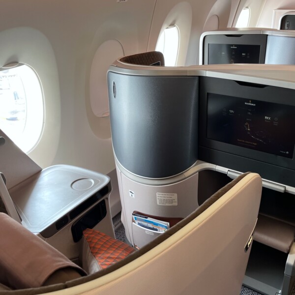 Singapore Airlines Regional Business Class in der Airbus A350-900