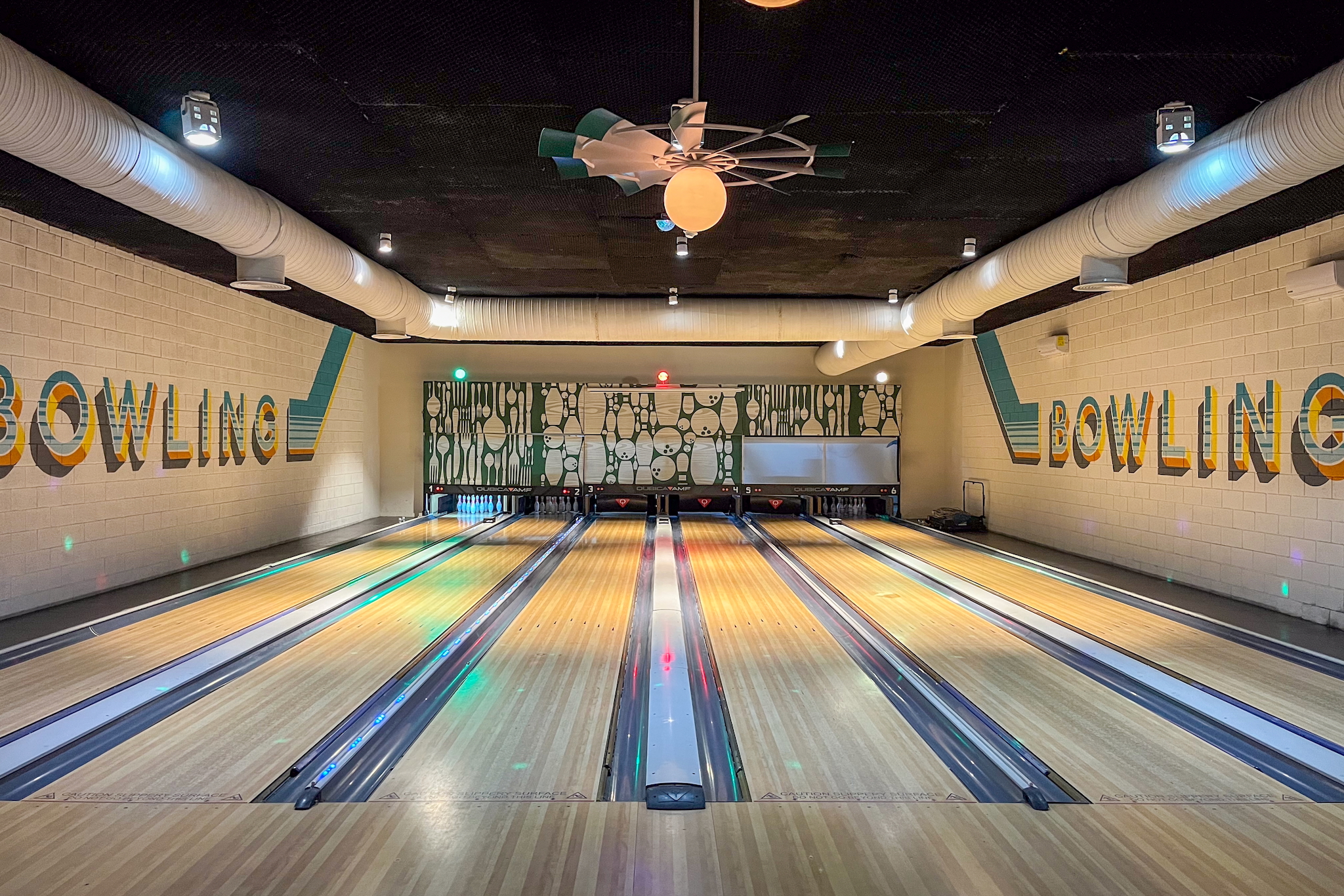 Hotel's own bowling alley