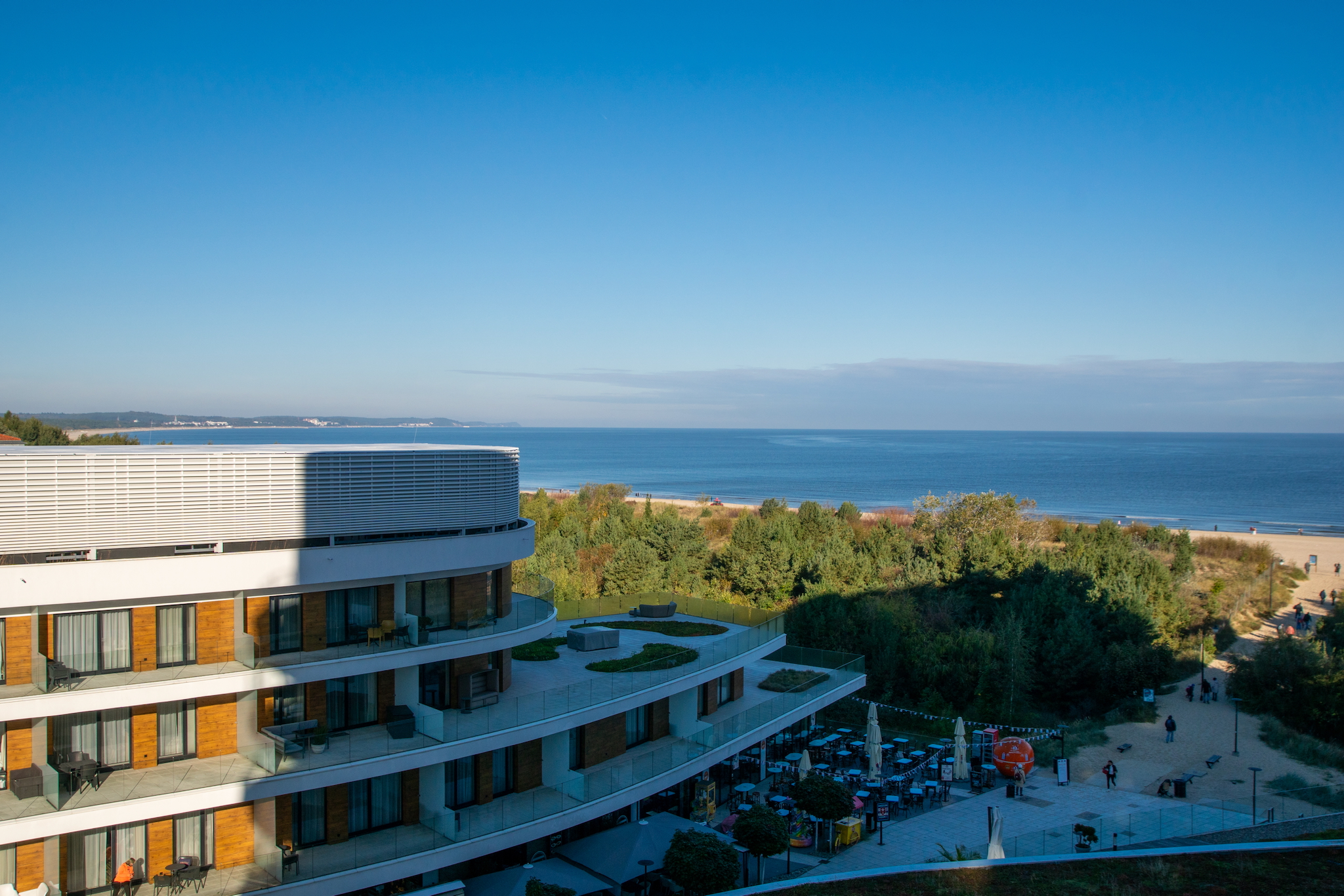 Hilton Swinemünde Resort & Spa 26 Ostseeblick von unserem Balkon