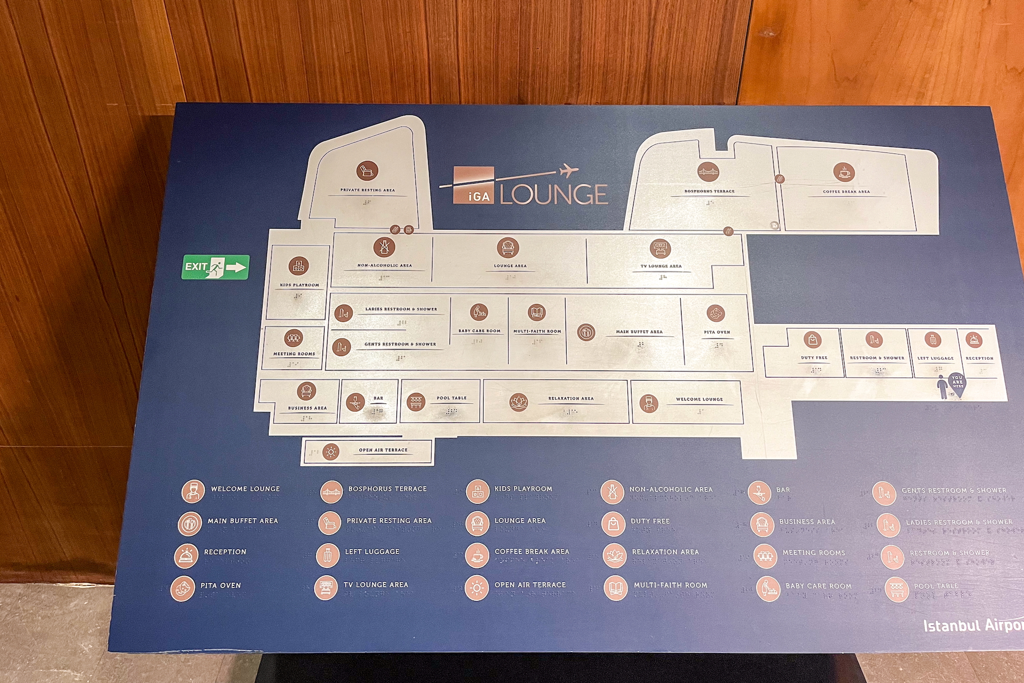 iGA Lounge Istanbul 18 Übersichtskarte der iGA Lounge Istanbul