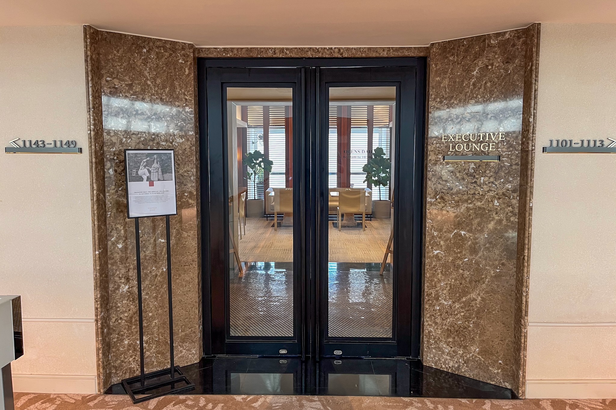 Eingang der Executive Lounge