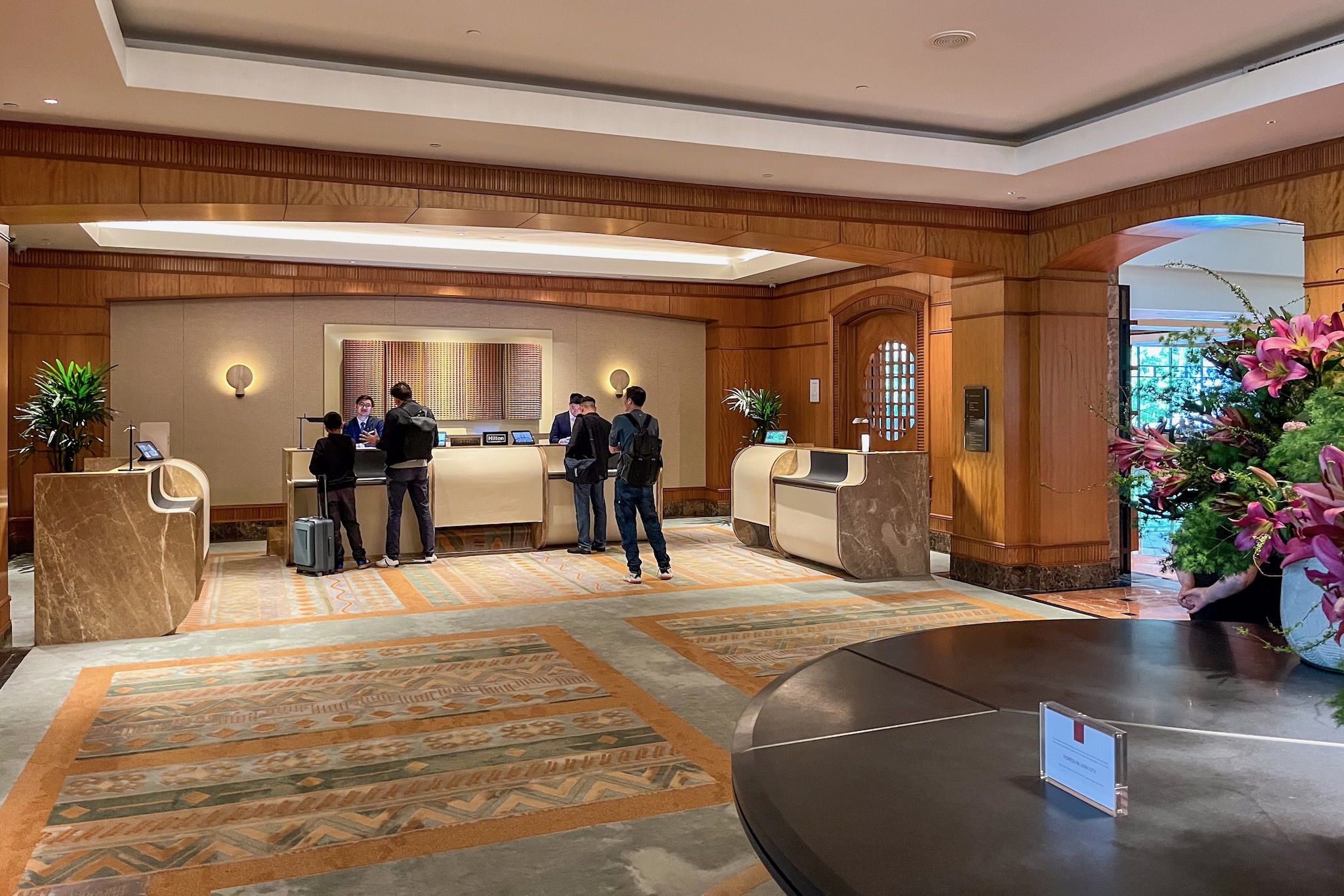 Rezeption des Conrad Singapore Orchard