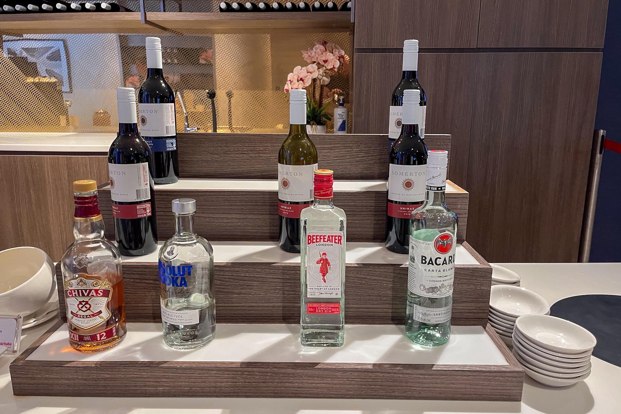 marhaba Lounge Singapur Terminal 1 27 Spirits and red wine