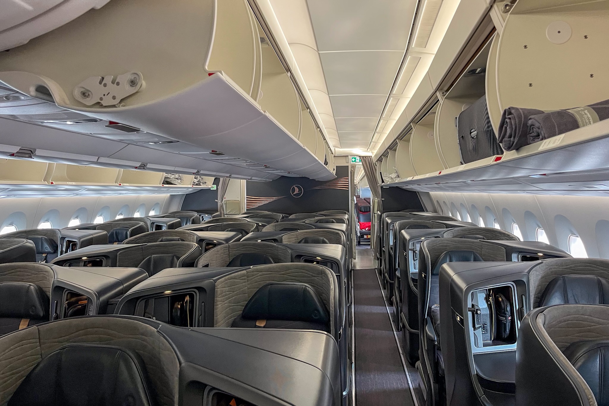 Business-Class-Kabine des Airbus A350 von Turkish Airlines
