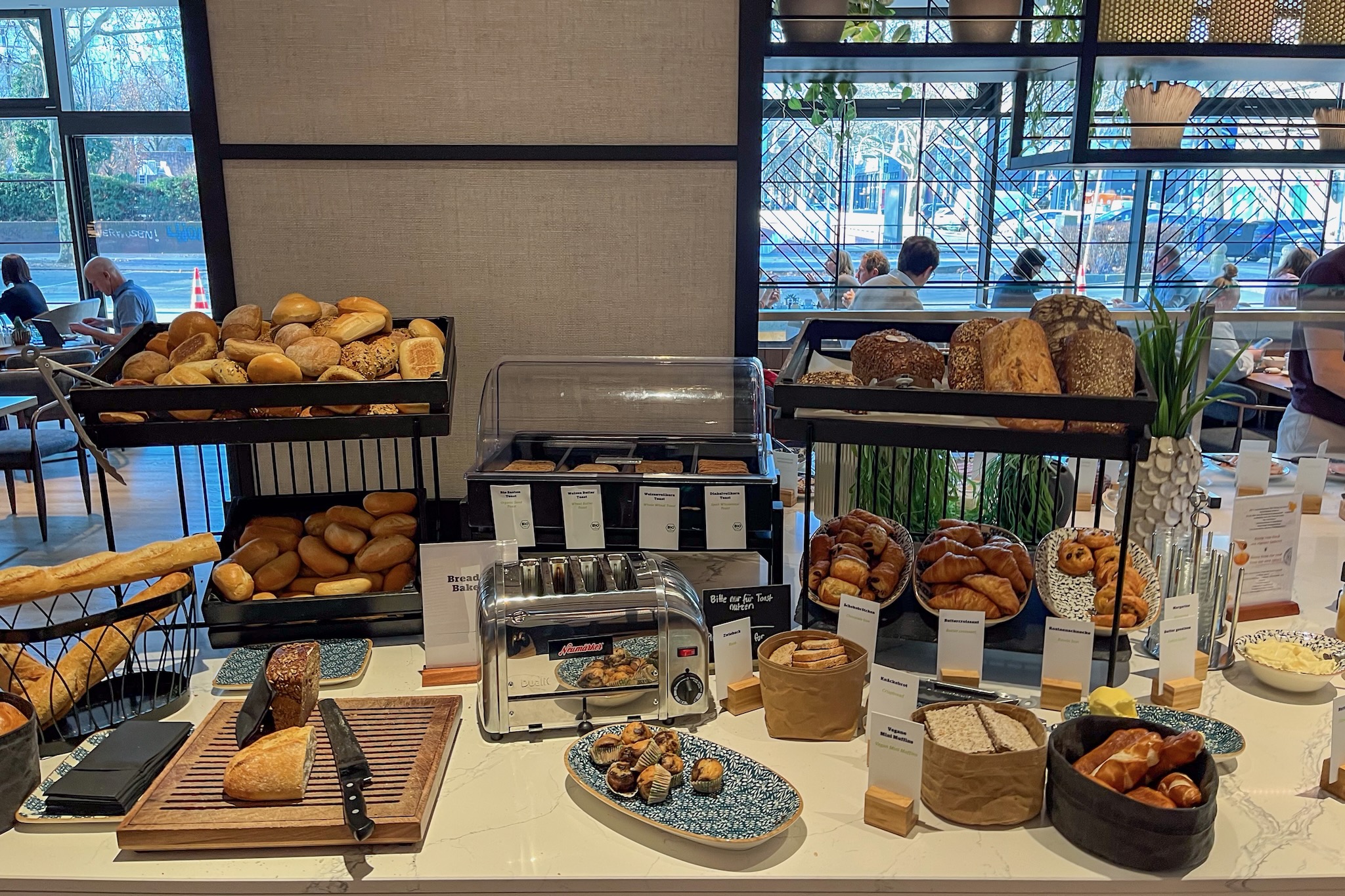 large selection of bread and pastries Large selection of bread and pastries