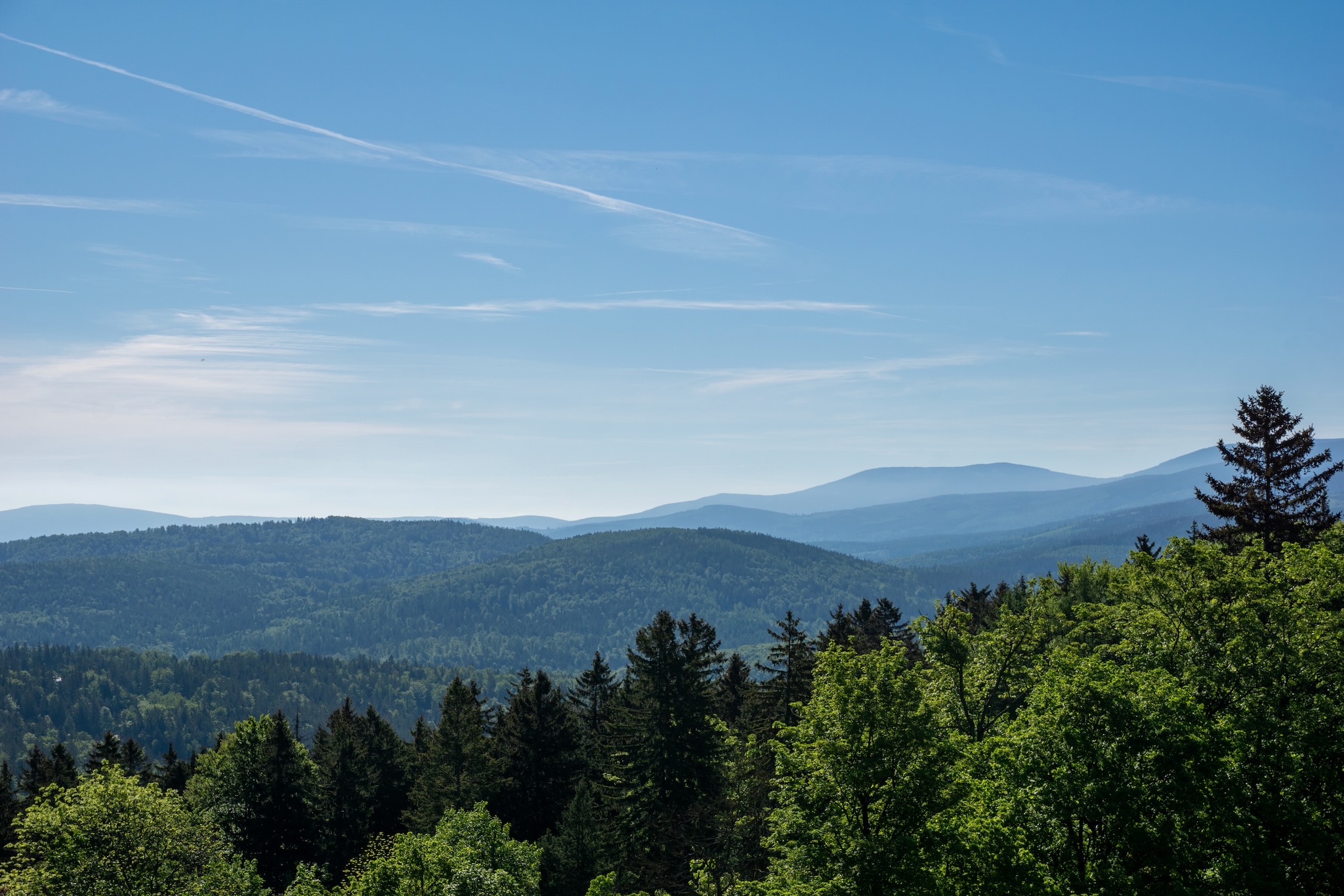 panoramablick auf das riesengebirge Panoramablick auf das Riesengebirge